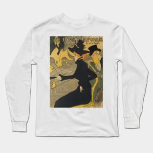 Divan Japonais by Henri de Toulouse-Lautrec Long Sleeve T-Shirt